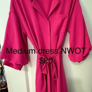 Elegant Pink Women's Dress